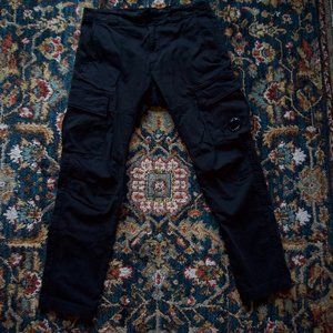 CP Company Black Sateen Lens Cargo Pants US 30 EU 46